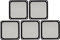 SPYMINNPOO 5 -piece 50 Mm Fan Dust Filter Filter of High Cylón Material for the PC Box of Network Supply Ventilation Openings (Black)