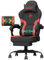 HapGIFT Gaming Chair Computer Chairs with Massage Lumbar Support & Headrest, Ergonomic Technology Fabric Gaming Chair for Adults, PC Chair Gamer Chairs with Footrest, 300LBS, Black-Red