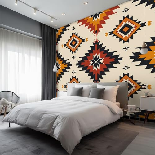 Generisch Tapete Western, Fototapete Südwestliche Indianer Tribal, Vliestapete für Schlafzimmer Wohnzimmer Kinderzimmer, Wand Deko Tapeten, Wandverkleidung 250x175 cm D&O11