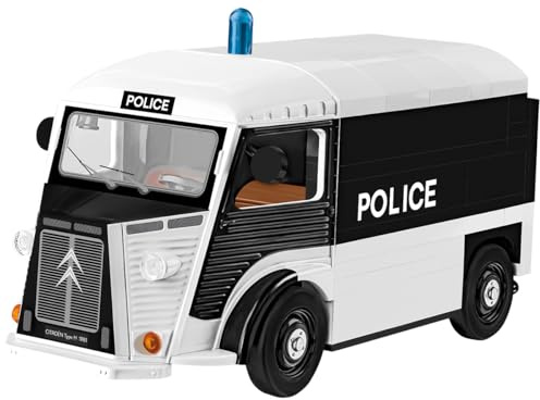 Citroën Type H (1947-1981) Police, 5.12 x 2.36 x 2.56 inches, Dunkelblau, Schwarz