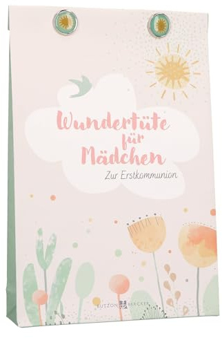 Meine Wundertüte zur Erstkommunion: Liebevoll gefüllte Überraschungstüte mit kleinen Geschenkartikeln für Heilige Kommunion. Christliches Geschenk oder Mitgebsel für Mädchen