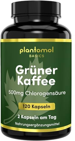 Grüner Kaffee Kapseln - Green Coffee Capsules - plantomol® Basics