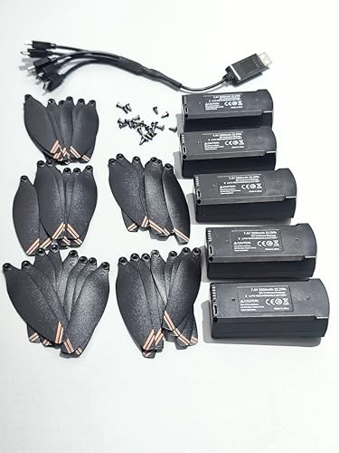 V168 Drone Folding Brushless RC Quadcopter 7.4V 3000mAh Battery With 5in1 Charging Wire + Blade Propellers 40PCS Drone parts