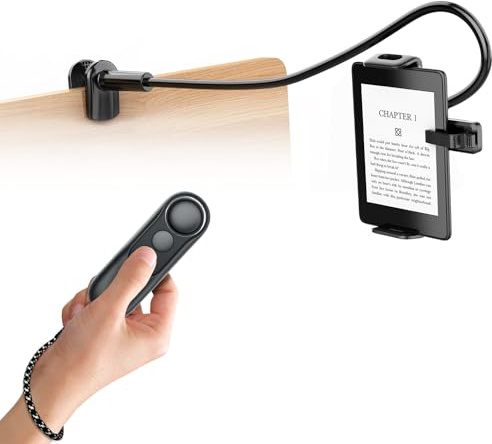 Hogance Telecomando Pagina Turner con Supporto per Kindle, Nero