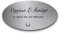Pferdeschild mit Gravur aus Edelstahl | Namensschild Boxenschild Premium Stallschild mit Bohrlöcher oder selbstklebend 15x8 cm oval mit Brandzeichen und Motiven Ideal für den Stall Pferdebox… (D12)