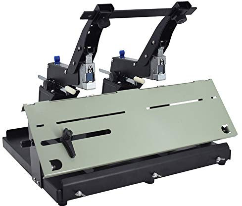 Hanchen Manueller Sattelheftgerät, Clip-Typ, Heftgerät, 60 Blatt, 0–100 mm, verstellbare Sattelklammern und Seitenklammern für Schule, Fabrik, Geschäfte, strapazierfähig