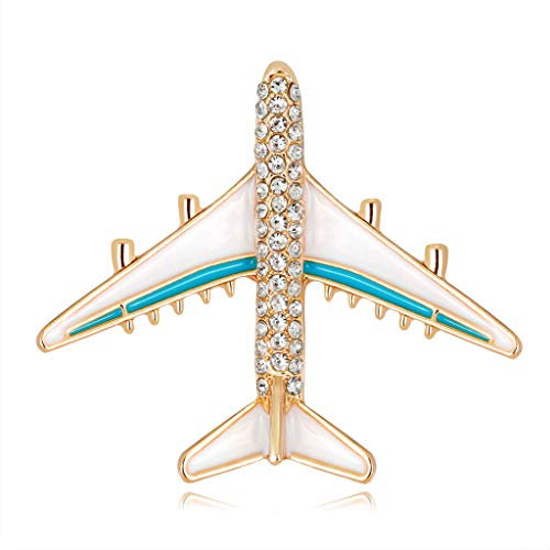 lijun Broche d'avion Avion émail charmes Bijoux fête Badge Banquet écharpe Broches Cadeaux
