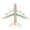 lijun Broche d'avion Avion émail charmes Bijoux fête Badge Banquet écharpe Broches Cadeaux