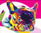 Peinture par Numéro Adulte Bulldog art chien coloré 40x50cm Bricolage Tableau Peindre par Nombre pour Enfants Jouets à peindre, cadeaux peints à la mainHome Decor