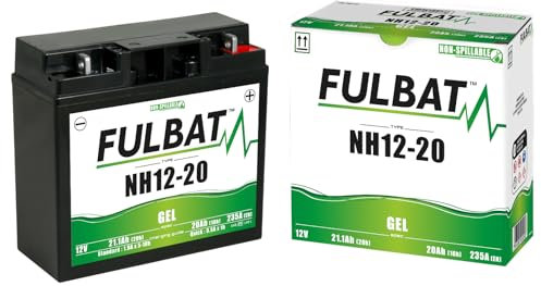 Batterie Gel Moto FULBAT NH12-20 12V 21,1AH - 235 A
