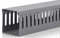 2x2in Server Rack Cable Management Kit - 6.6FT PVC Cable Duct Raceway, Open Slot Wire Raceway for Desk or Under Computer, Grey