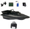 Bathrena 500m Fernbedienung Futterboote, 1,8KG Beladung-Fischfinder RC Köderboot Nachtangeln Baitboat|Mit Fernbedienung-Schwarz