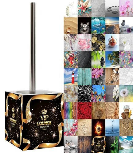 Sanilo WC Bürste, viele schöne Klobürsten zur Auswahl, hochwertige Qualität, Elegantes Design (VIP-Lounge)