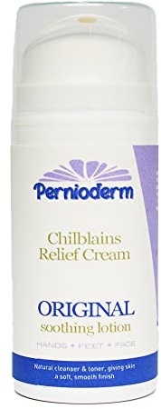 Veil Cover Cream Pernioderm Original Chilblains Relief Cream 100ml | Witch Hazel & Calamine Soothing Cream for Chilblains on hand, Chilblains on feet, Chilblains on Face | Soothe Irritated skin