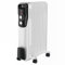 CRAZYCHIC - Radiateur Bain d'Huile Electrique 2000W - Chauffage d'Appoint Mobile Portable - Thermostat Réglable 3 Niveaux de Chauffe - 9 Eléments - Couleur Blanc