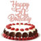 1 Stück Happy 50th Birthday Cake Topper Heart Star 50 Fabulous Tortendeko Prost auf 50 Jahre alt Fünfzig fabelhafte Tortendekorationen 50 Geburtstag Party Kuchen Dekoendeko Roségold