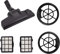 PURexpert Kit de filtro de repuesto y cepillo de suelo multisuperficie para cilindro Eureka Whirlwind sin bolsa y Russell Hobbs RHCV1611 compacto XS