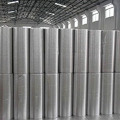 Pellicola Isolante Barriera al Vapore 4mm Double Face Alluminio Autoadesiva per Pavimenti Loft Tetti Pareti Garage Piani Cucina,1m*30m