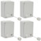 MUALROUS 4 Juegos de Tendedero Extensible Ajustable Retráctil Montado en la Pared de Alto Rendimiento para Interiores de Hasta 4,2 m de Largo (Blanco)