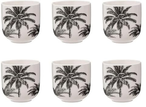 Secret de Gourmet - Lot de 6 Tasses à Café Design Bota 10cl Beige