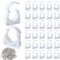 Klemmschelle M20 Rohrclips 50stk Rohrklemme Rohr-Klemmschellen Rohrschelle Schlauchklemmen Mit Schrauben für Isorohr Stangenrohr Leerrohr Schläuche (M20)