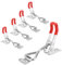 EXIN DEHCEN 6 Pezzi Chiusura a Leva con Fibbia, Chiusura a Leva Regolabile in Metallo, GH-4001 Toggle Morsetto Piccolo Interruttore, Morsetti a Ginocchiera per Porte Armadietti, 100kg/220lbs