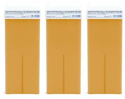 SIE-DEPIL Ceretta Rullo, Miele, Cera Depilatoria, Ceretta, Ricarica Ceretta Rullo 3 x 100ml, Rullo Ceretta, Universale, Ricariche Ceretta A Rullo, Cera Depilatoria Rullo (3)