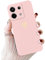 Vauki Cover per Xiaomi Redmi Note 13 Pro 5G/Poco X6 5G 6.67 (Non per 4G), Ultra Sottile Silicone Carino Cuore Motivo Custodia Antiurto Protezione Fotocamera Antigraffio Case per Ragazze, Rosa