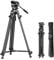 SMALLRIG Kit Treppiede Video Leggero in Fibra di Carbonio con Testa Fluida di Smorzamento Step-less, Treppiede da 64'', Piastra QR, Carico Fino a 13,2 Libbre per Videocamera, Fotocamere AD-50-4685