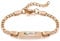 kodinsiivous Personalisiertes Baby-Namens Armband, 18 Karat vergoldete, individuelle Armbänder, Gravur Kinderarmband ID Taufarmband, Geburtstagsgeschenk für Taufe Geschenke(Roségold)
