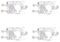 ＡＷＨＡＯ 4Pcs Tank Montage Clip Wasser Rohr Schlauch Halter Multifunktions Verstellbare Klemme, für 27mm
