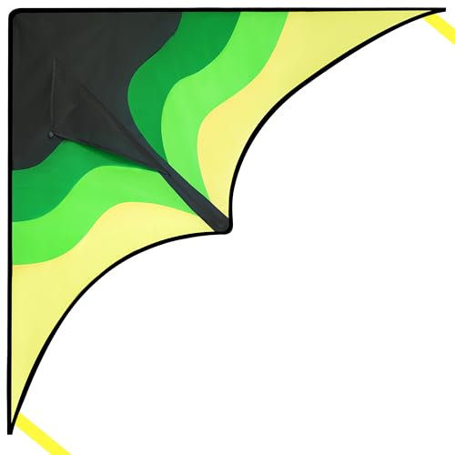 SYNCFUN Large Delta Kite Gradient For Kids and Adults,Easy To Fly Kids Kites Ages 4-8,Large Delta Beach Kite with 328 ft String & Flying Toys for Outdoor Activities & Family Trip