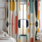 Verdunkelungsvorhänge Mid-Century Modern Muster Dekor für Zuhause, Kinderzimmer, Wohnzimmer, Ösen, Fensterverdunkelungsvorhänge H 260 x B140cm x2 Vintage-Drucke Blickdichte Vorhänge 2 Panel-Set