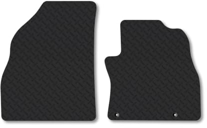 Fiat Fiorino (2008-2017) 5mm Rubber Car Mats | Heavy Duty Rubber Tailored Fit Floor Mats Full Coverage Durable Waterproof Accessories Easy Clean Anti Slip Made in the UK