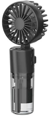 Leogony Portable Handheld Fan with Water Mist Spray, USB Rechargable Cooling Mist Fan for Travel, Outdoors, Makeup, Camping, Home, and Office Use