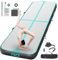 FBSPORT Airtrack Matte, 10cm Hoch Verdicken 3M Tumbling Matte,Gymnastikmatte mit Luftpumpe,Trainingsmatte mit Tragetasche,Turnmatte für Zuhause, Outdoor,Yoga