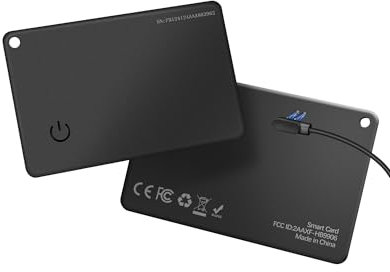 RUIZHI Wallet Tracker Karte kompatibel mit Find My App, nur IOS, Slim Smart Tag Card - IP67, Mini Portemonnaie Tracking für Geldbeutel, Koffertracker, Handy, 1 Pack