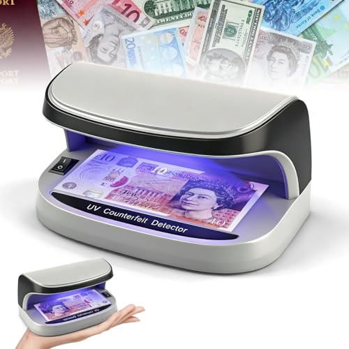 Geldscheinprüfer – Falschgeld-Detektor, UV-LED-Licht, Falschgeld-Detektor, tragbare gefälschte Requisiten-Notizzettel, fluoreszierende Markierungstracker für alle Supermärkte/Hotels/Restaurants