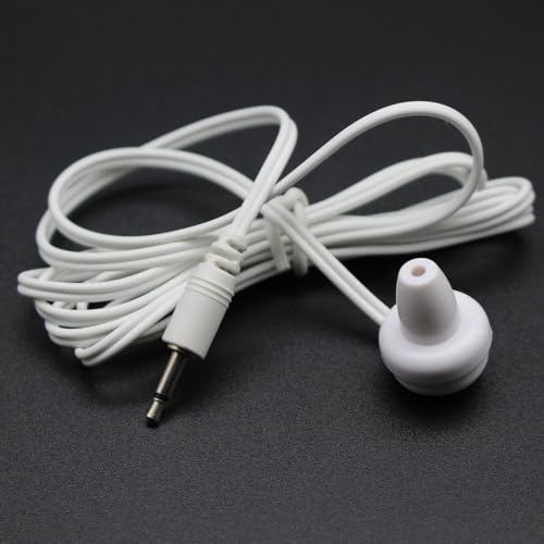Saidbuds Paquete de 10 auriculares de un solo oído para paciente, auriculares mono de un solo lado para radio, hospital y TV (conector de 3,5 mm)