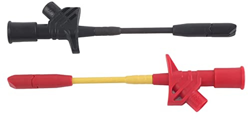 Testsonde, Leistungssonde, P5005 2 Stück Vollisolierte Schnell-Piercing-Testnadelhaken-Multimeter-Testsonden 4-mm-Buchse