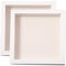 Muzilife 3D Bilderrahmen zum Befüllen 2 Stück Weiß 20x20 cm, Holz Rahmen Objektrahmen Shadow Box mit Glasscheibe, Perfekt zum Basteln und als Geschenk für Familie Freunde
