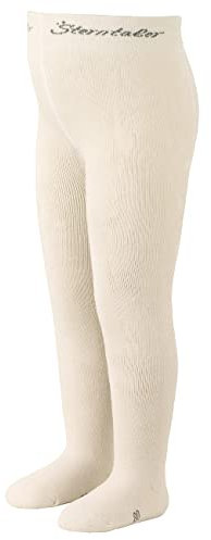 Sterntaler Baby-Jungen Strumpfhose Uni Hosiery, Undurchsichtige, Ecru, 80