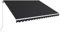 vidaXL Tenda da Sole Retrattile Manuale per Finestra Privacy Schermo Parasole a Scomparsa 450x300 cm in Tessuto PU Antracite Telaio in Alluminio