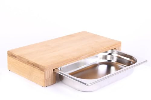 Cook Concept - Kd3274 - Planche À Découper avec Tiroir Intégré Cuisine Ustensile Bac Récupération Multifonctionnelle