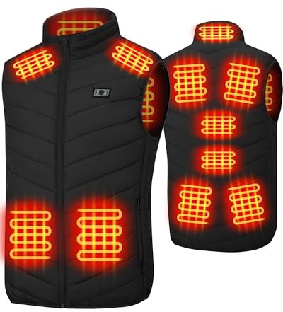 Beheizte Weste USB Elektrische Beheizte Weste Heizjacke Winterwesten für Outdoor Motorrad Camping Angeln Skifahren