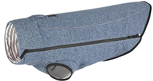 RUFFWEAR Hemp Hound Pullover für Hunde, Premium Hundepullover aus Bio-Baumwoll-Mischgewebe, leichtes & warmes Hunde-Sweatshirt, alle Rassen, Slate Blue, L