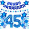 Luftballons 45. geburtstag mann deko blau,Geburtstagsdeko 45 jahre mann,Folienballon 45 jahre Geburtstag Dekoration männer,45 Geburtstag Dekoration blau,Happy Birthday 45th Dekoration mann（45）