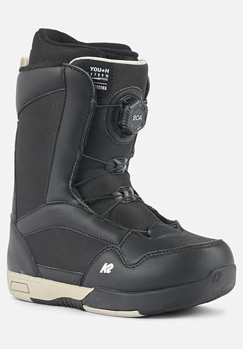 K2 You+H Black - 7b - Unisex Snowboard Boot - Modern Style - Schwarz - EVA Insole & Sole - Adults - Snowboarder