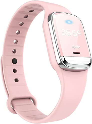 Slimfit LympDrainage Wristband, Slimwe Ultrasonic Body Shape Wristband, FITPROS Ultrasonic Weightloss Smart Watch, Lymph Drainage braccialetti magnetici per adulti (Rosa)
