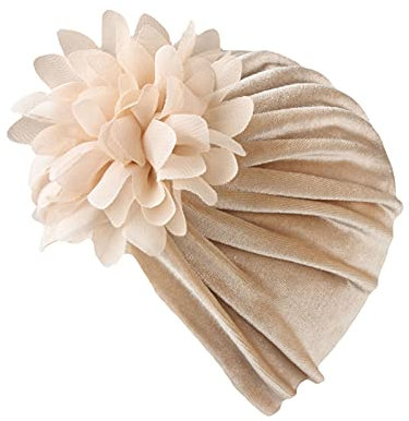 5 Set Cap Baby Blumen Reifenhaube Wintermütze solide warm 1PC Reifenhaube Kindermütze Regenhose Gr. 128 (Beige, One Size)